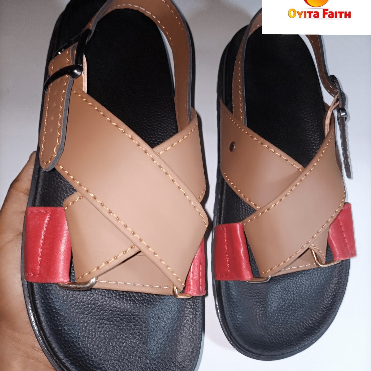 Men Two Coloured Sandal