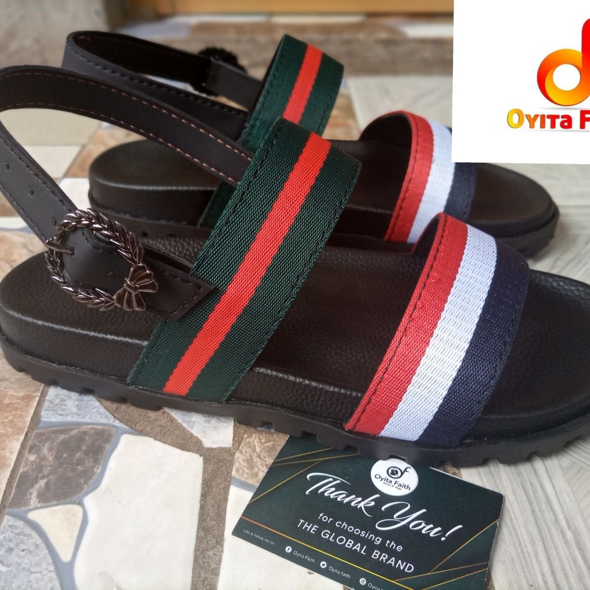 Stripped Colours Male Sandal
