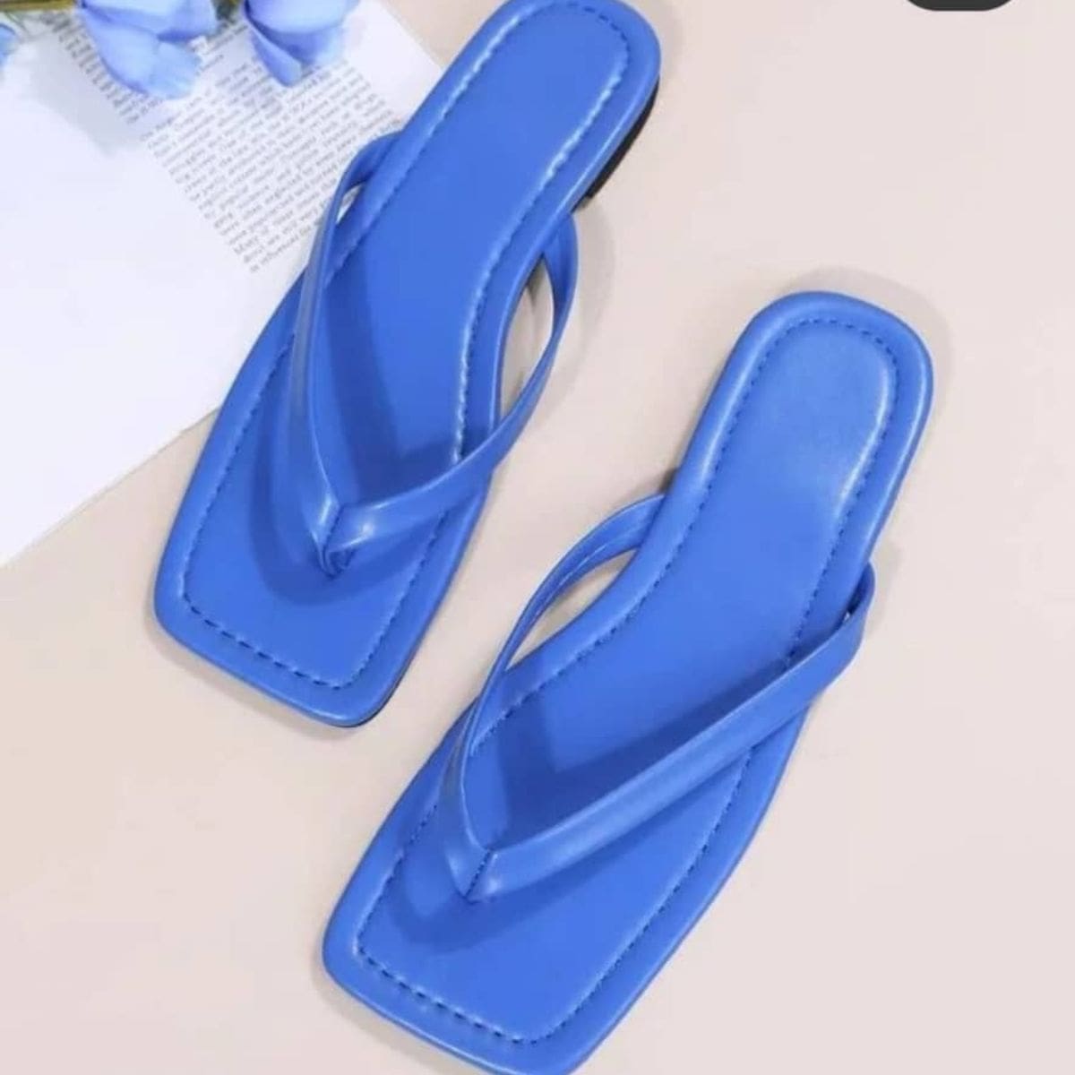 Blue Female Slippers