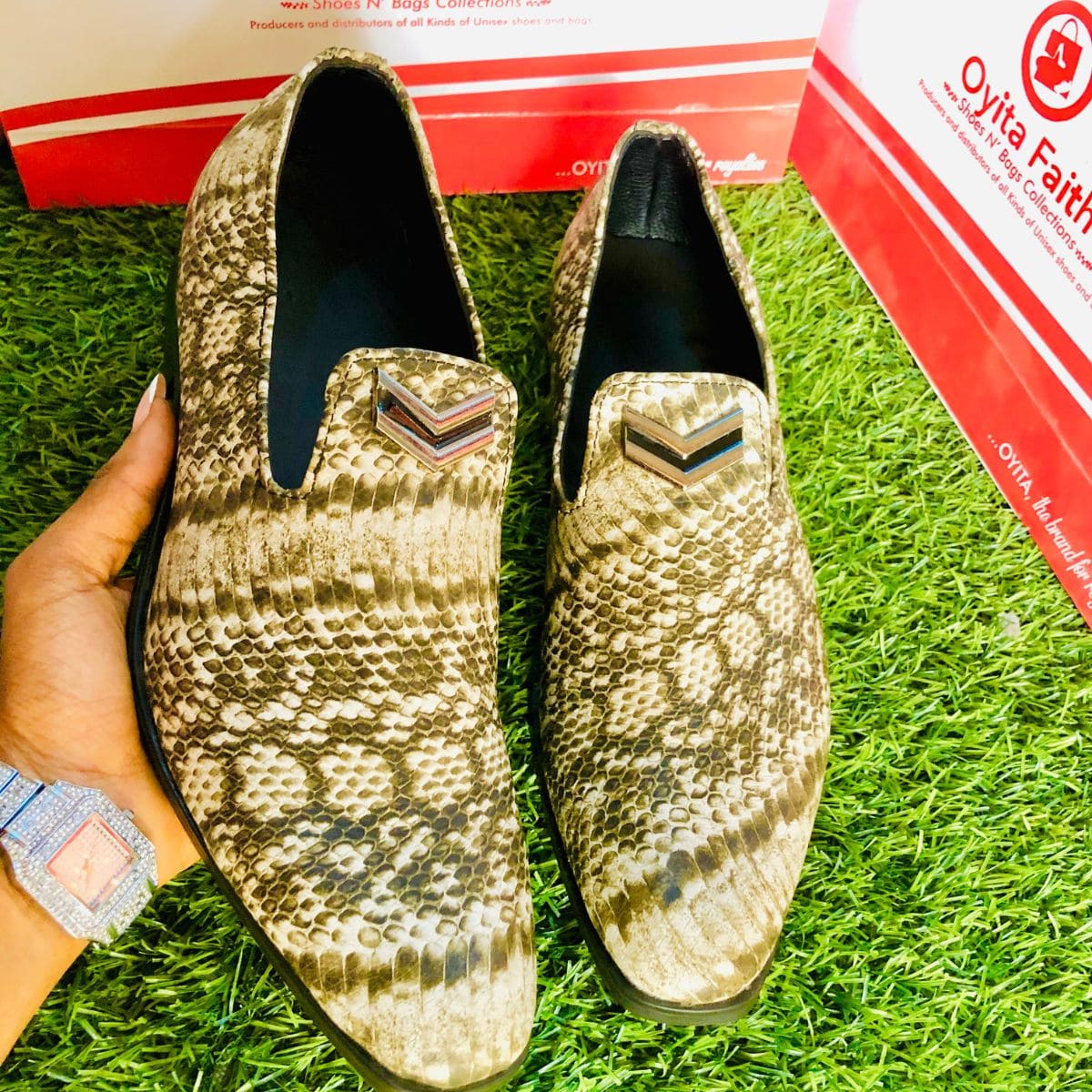 Zebra Line Male Shoe
