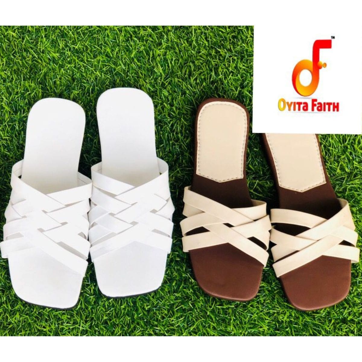 Kriss Kross Female Leather Slippers